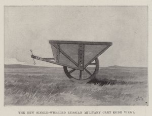 The New Single-Wheeled Russian Military Cart, Side View by Charles Auguste Loye